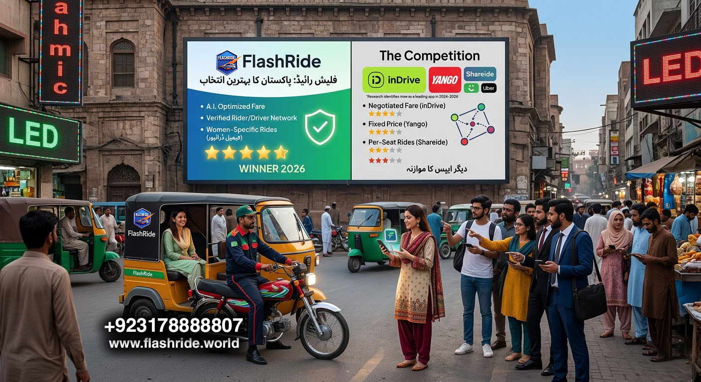 𝐁𝐞𝐬𝐭 𝐑𝐢𝐝𝐞 𝐇𝐚𝐢𝐥𝐢𝐧𝐠 𝐀𝐩𝐩 𝐢𝐧 𝐏𝐚𝐤𝐢𝐬𝐭𝐚𝐧 𝟐𝟎𝟐𝟔: 𝐅𝐥𝐚𝐬𝐡 𝐯𝐬 𝐭𝐡𝐞 𝐂𝐨𝐦𝐩𝐞𝐭𝐢𝐭𝐢𝐨𝐧